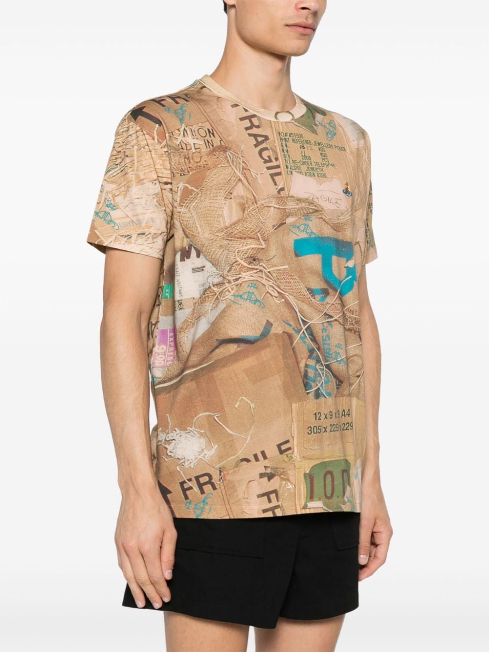 Trash-print T-shirt - 3