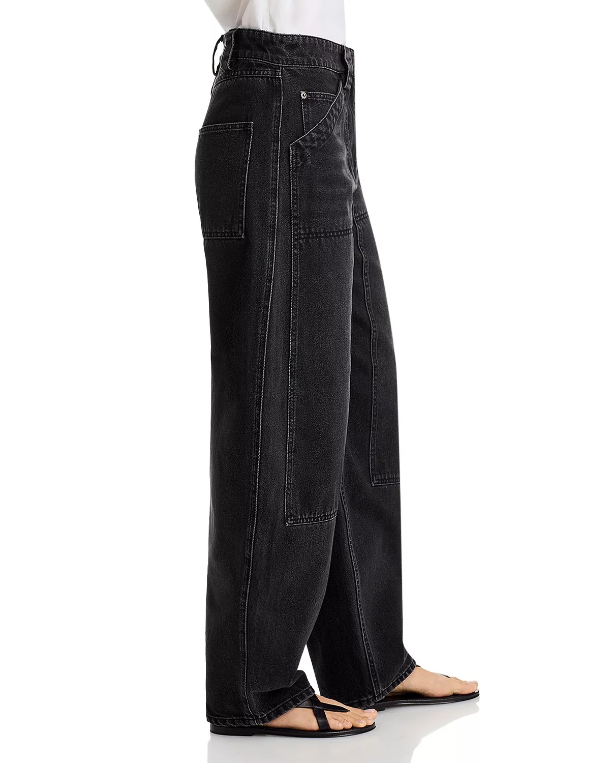Balloon Jeans in Black - 4