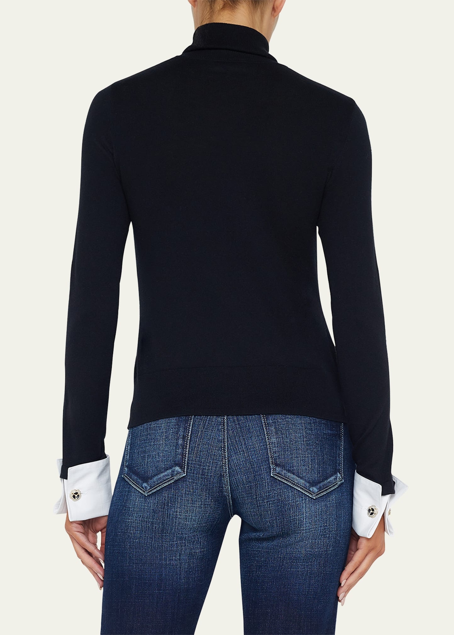 Flora Poplin Cuff Sweater - 3