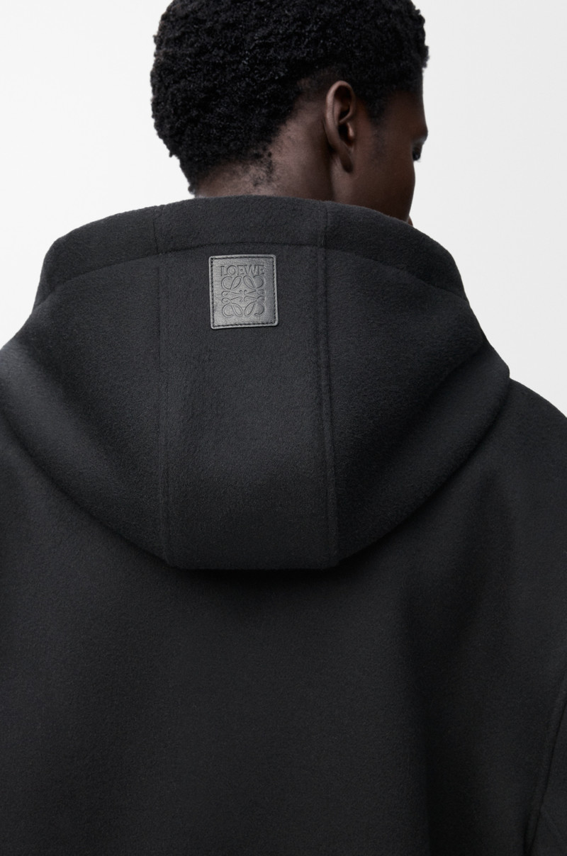 Hooded coat in wool 5