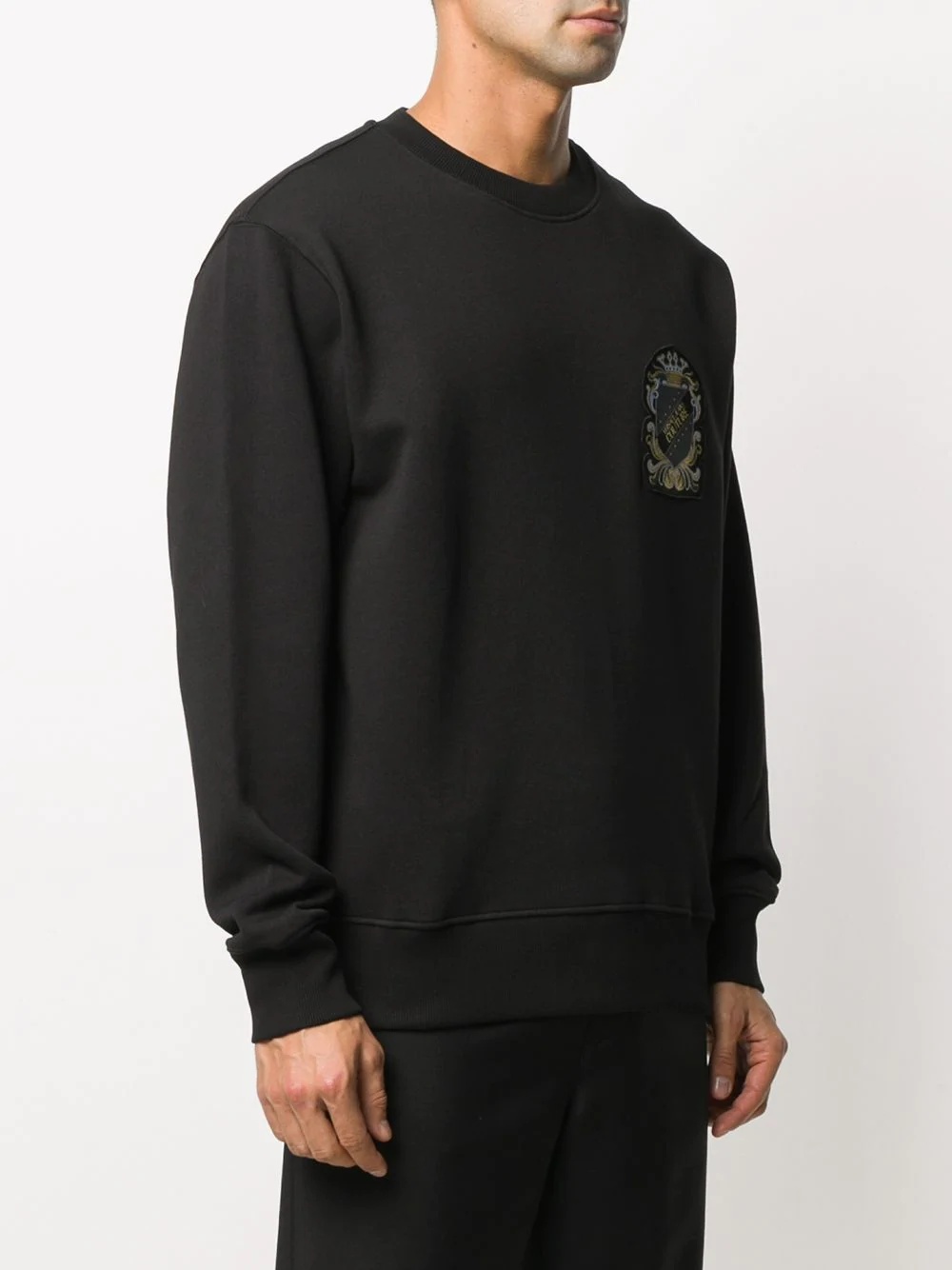 logo-patch sweatshirt - 3