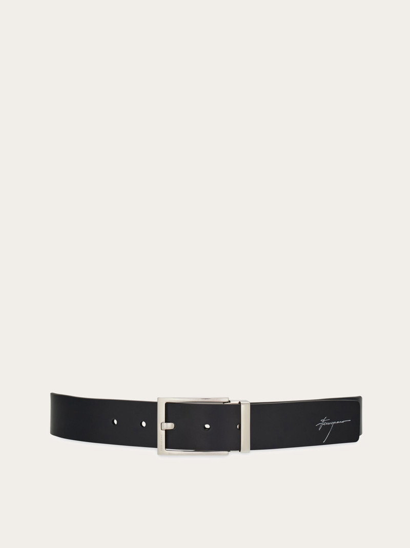 Reversible and adjustable Gancini belt 1