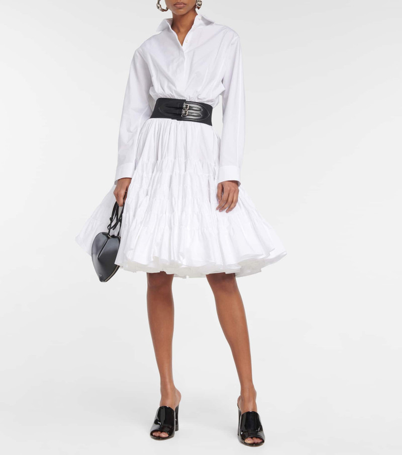 Alaïa Belted cotton poplin shirt outlook