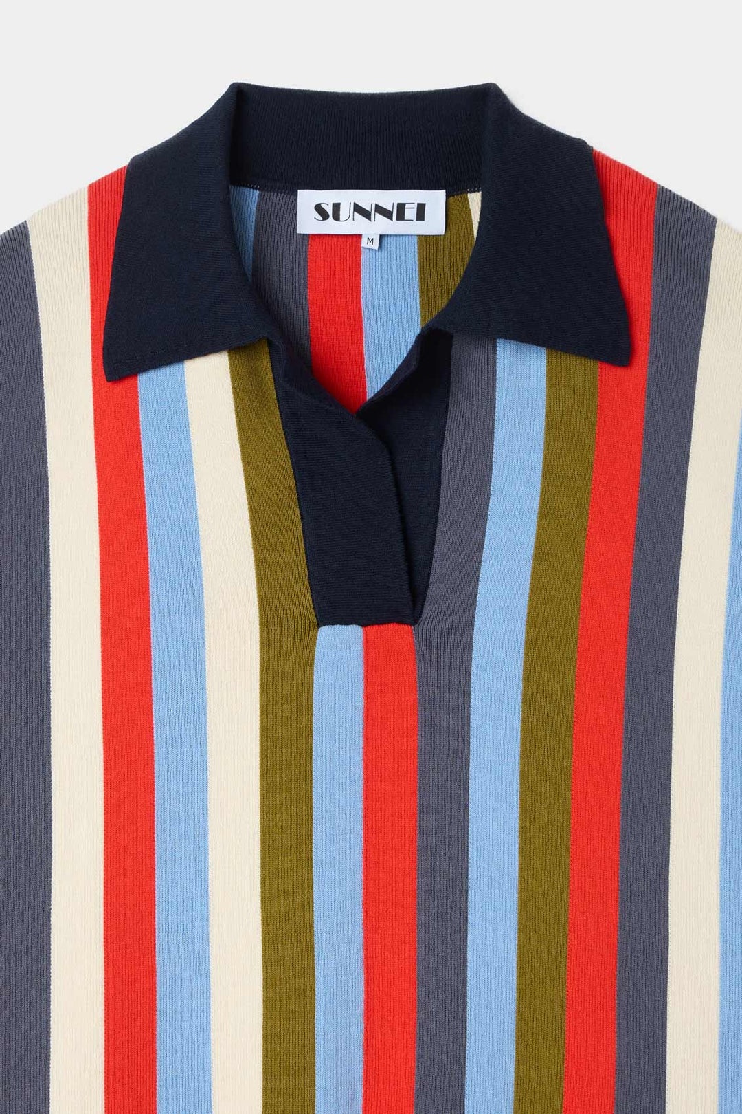 MAGLIAUNITA FRINGE SLEEVELESS POLO / multicolor stripes - 2