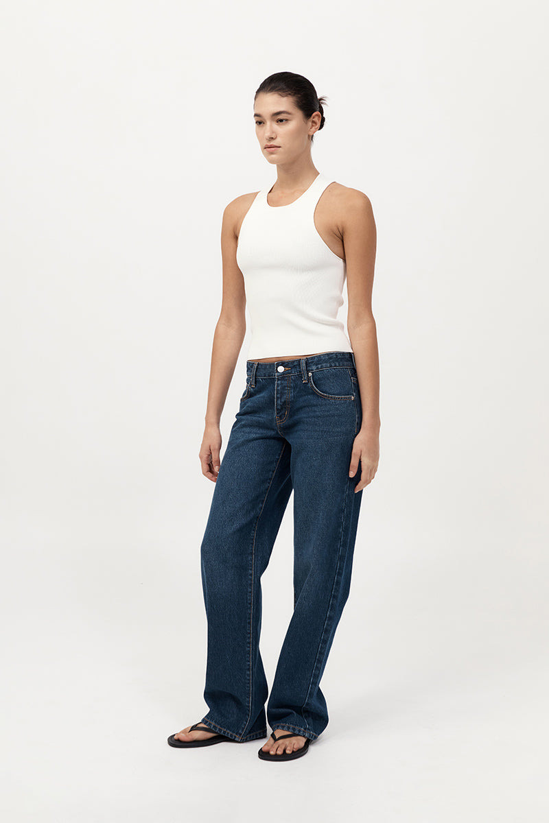 90s Low Rise Jeans - Dark Indigo - 3