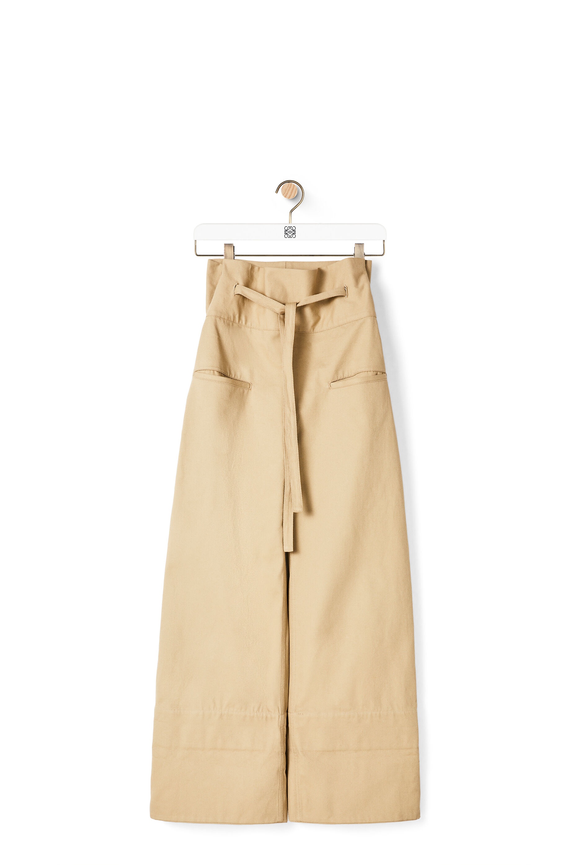 Oversize turn up trousers in cotton - 1