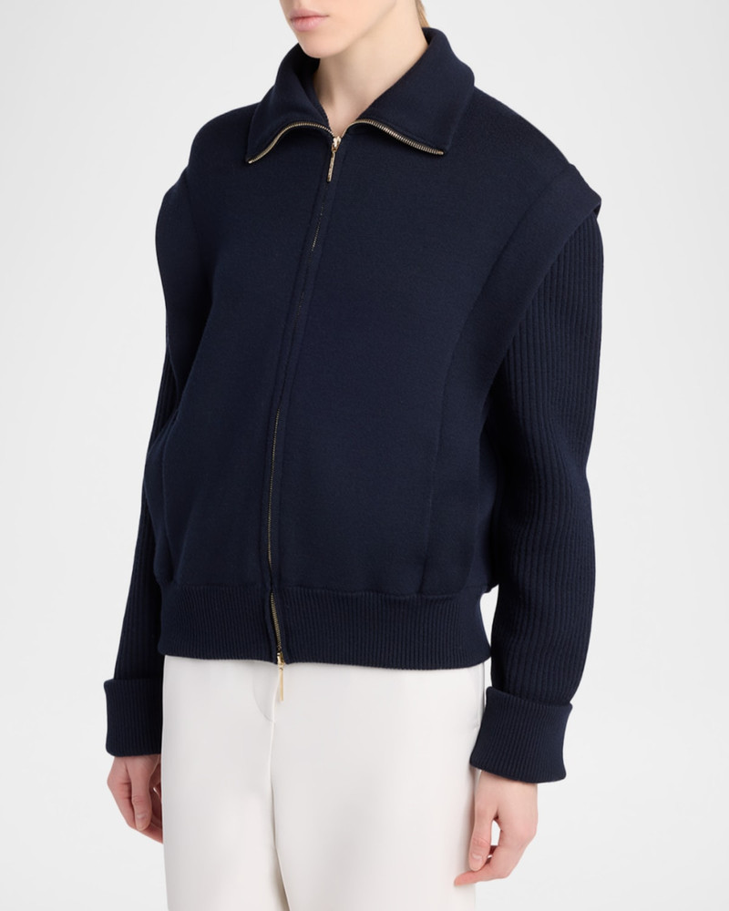 Wool-Blend Blouson Jacket 4