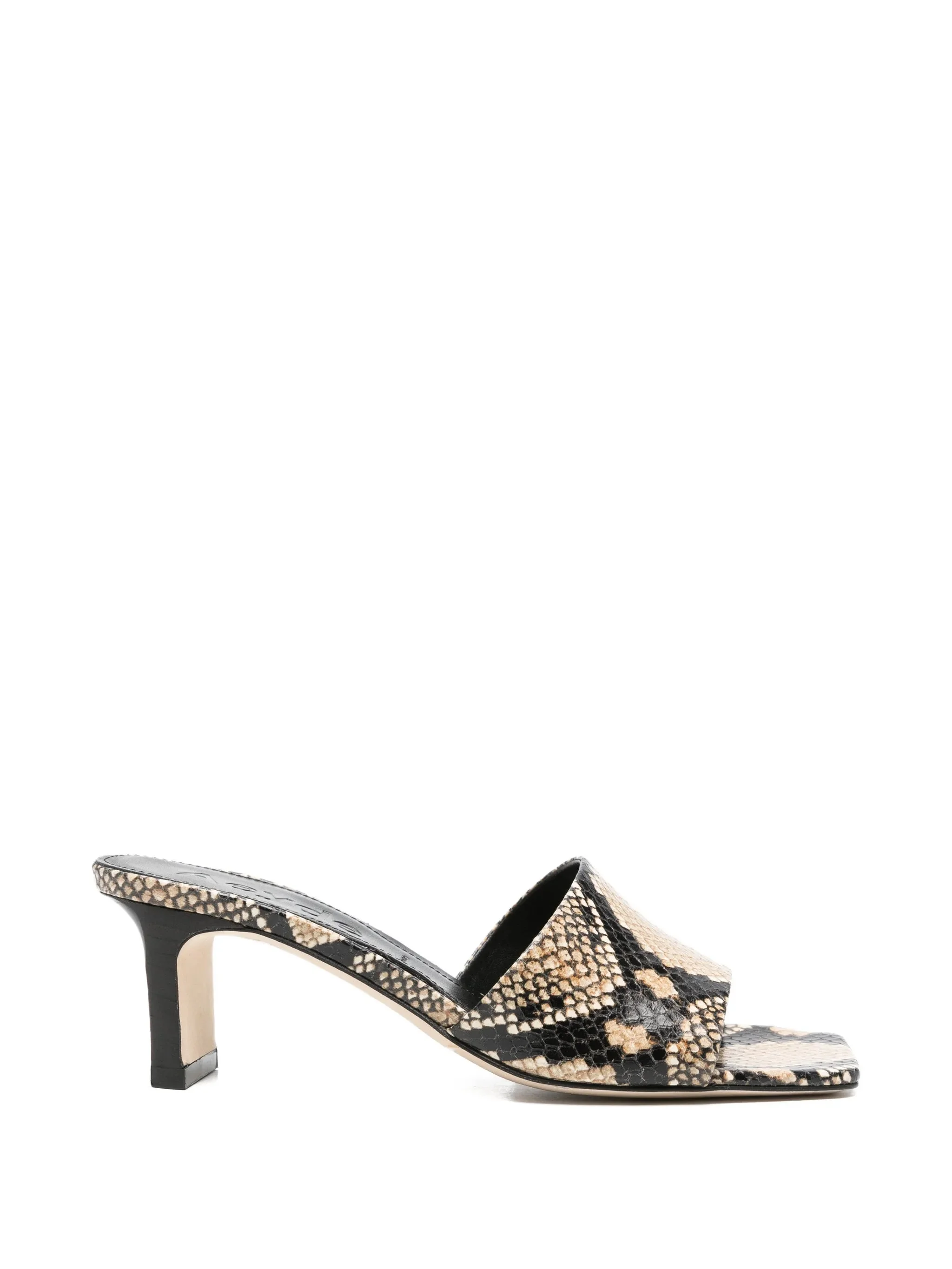Aeyde Jessie Snakeskin-print Sandals - 1