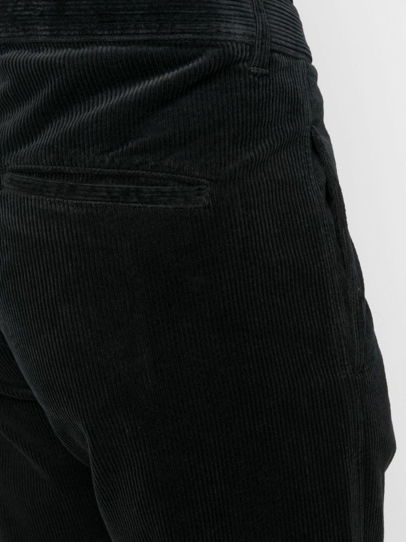 straight-leg velvet trousers - 8
