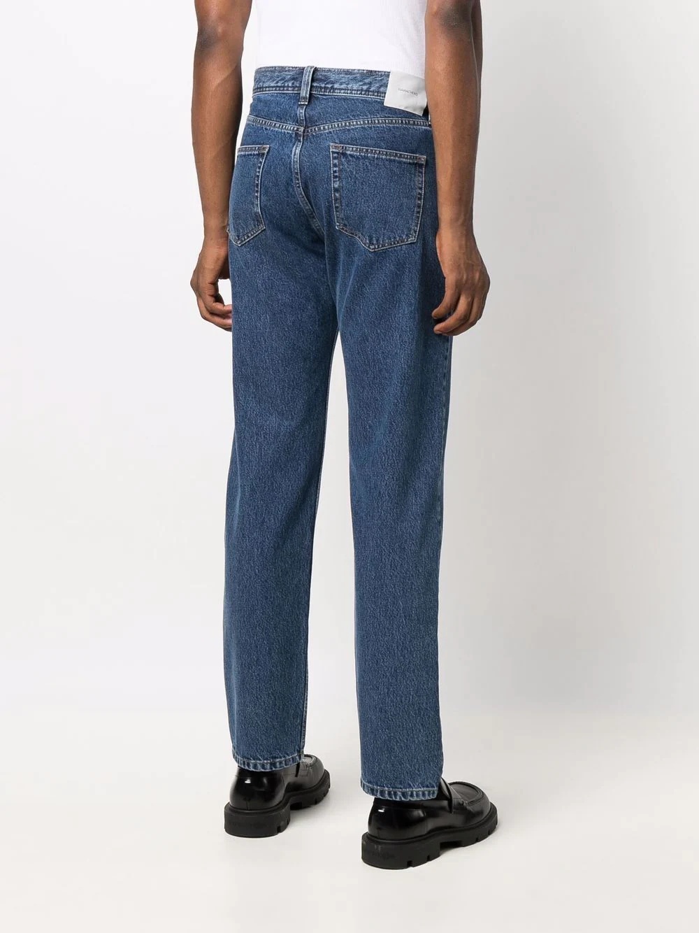 high-rise straight-leg jeans - 4