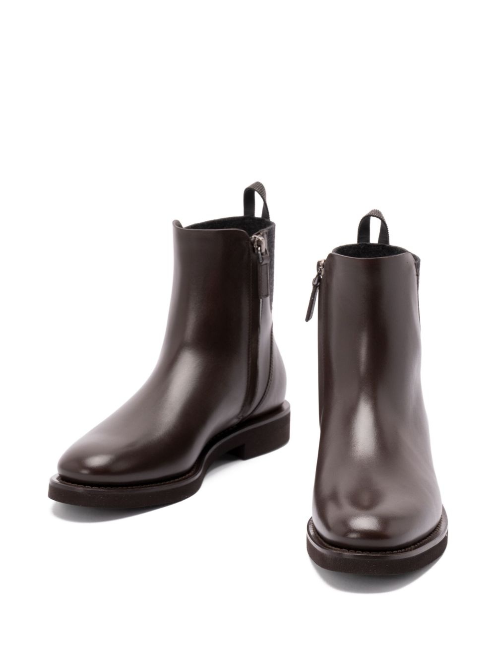 30mm Monili-chain leather ankle boots - 3