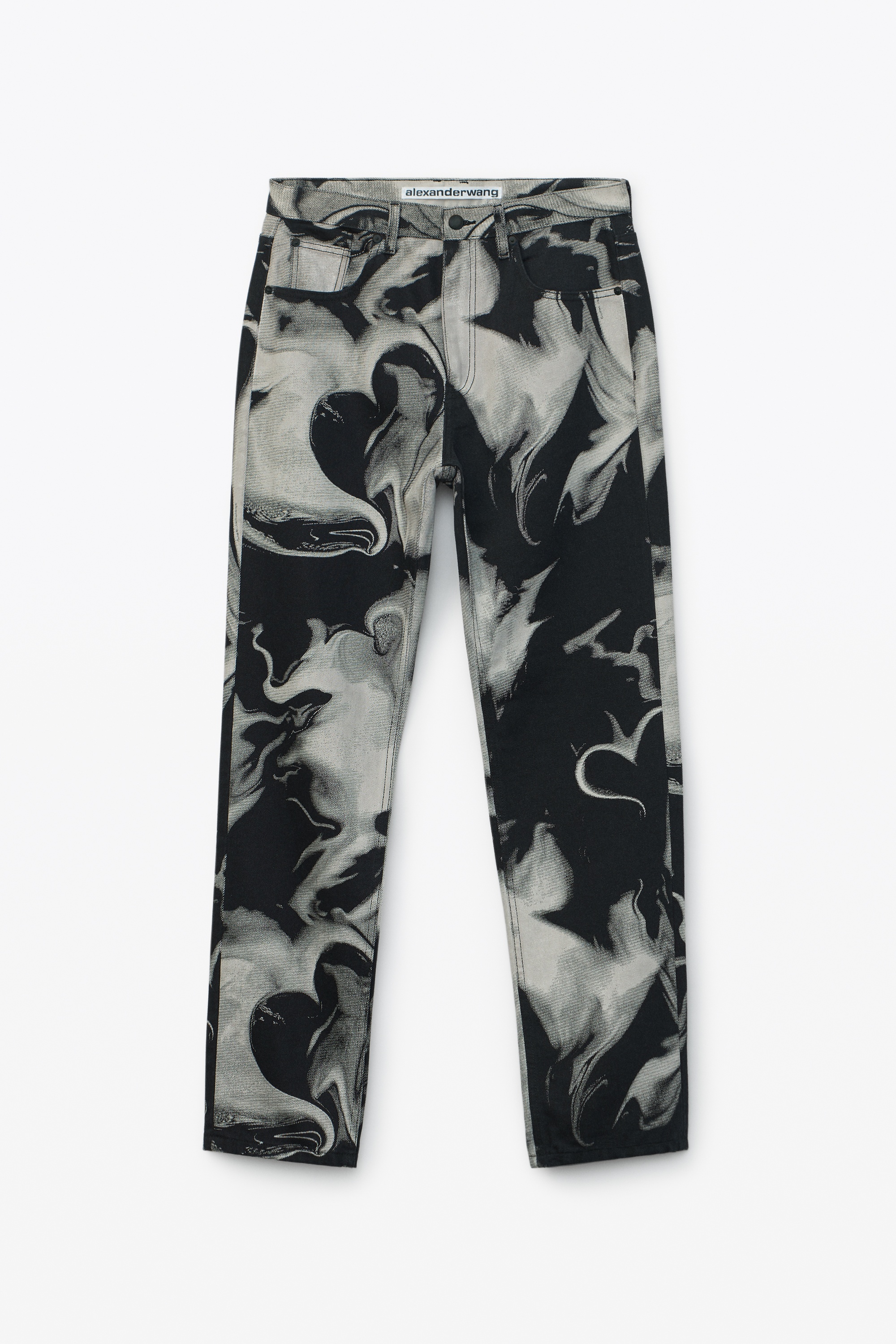 CLASSIC FIT PRINTED JEANS - 1