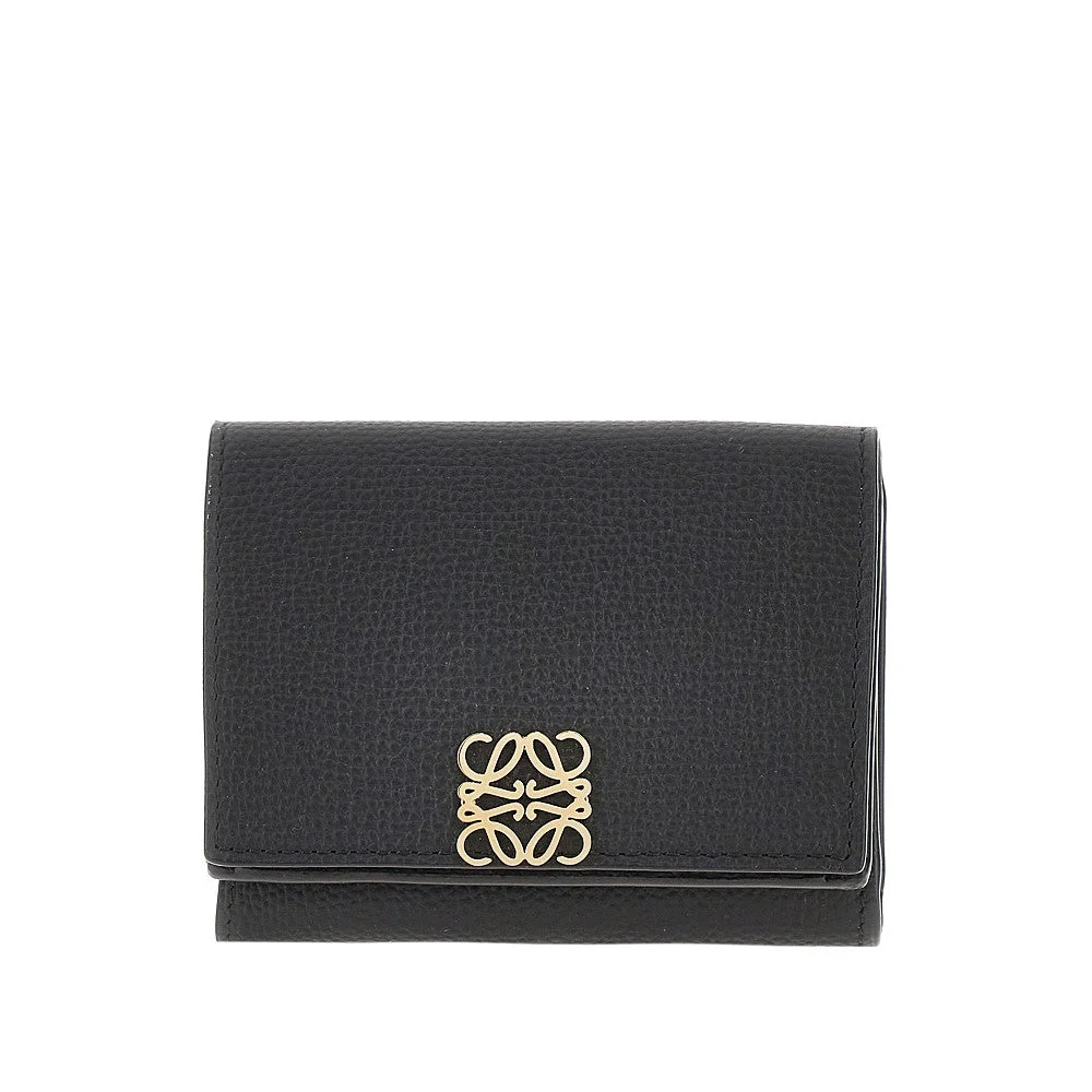 'ANAGRAM' LEATHER TRI-FOLD WALLET - 1