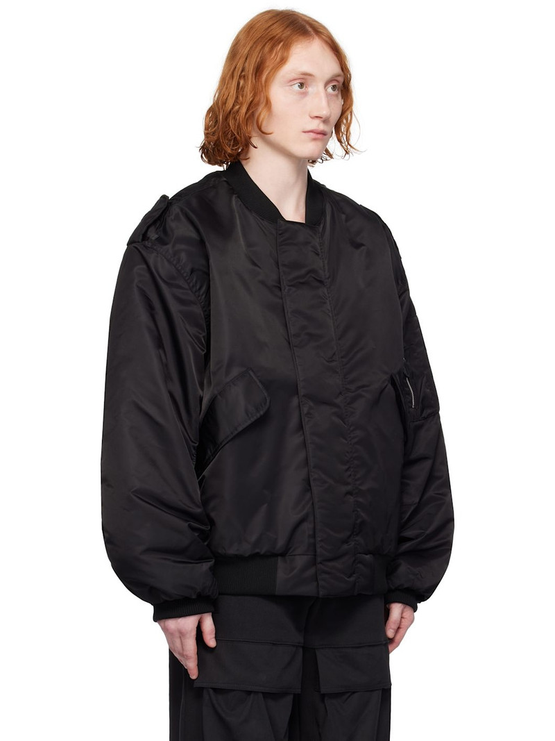 entire studios Black V-22 Bomber Jacket | REVERSIBLE