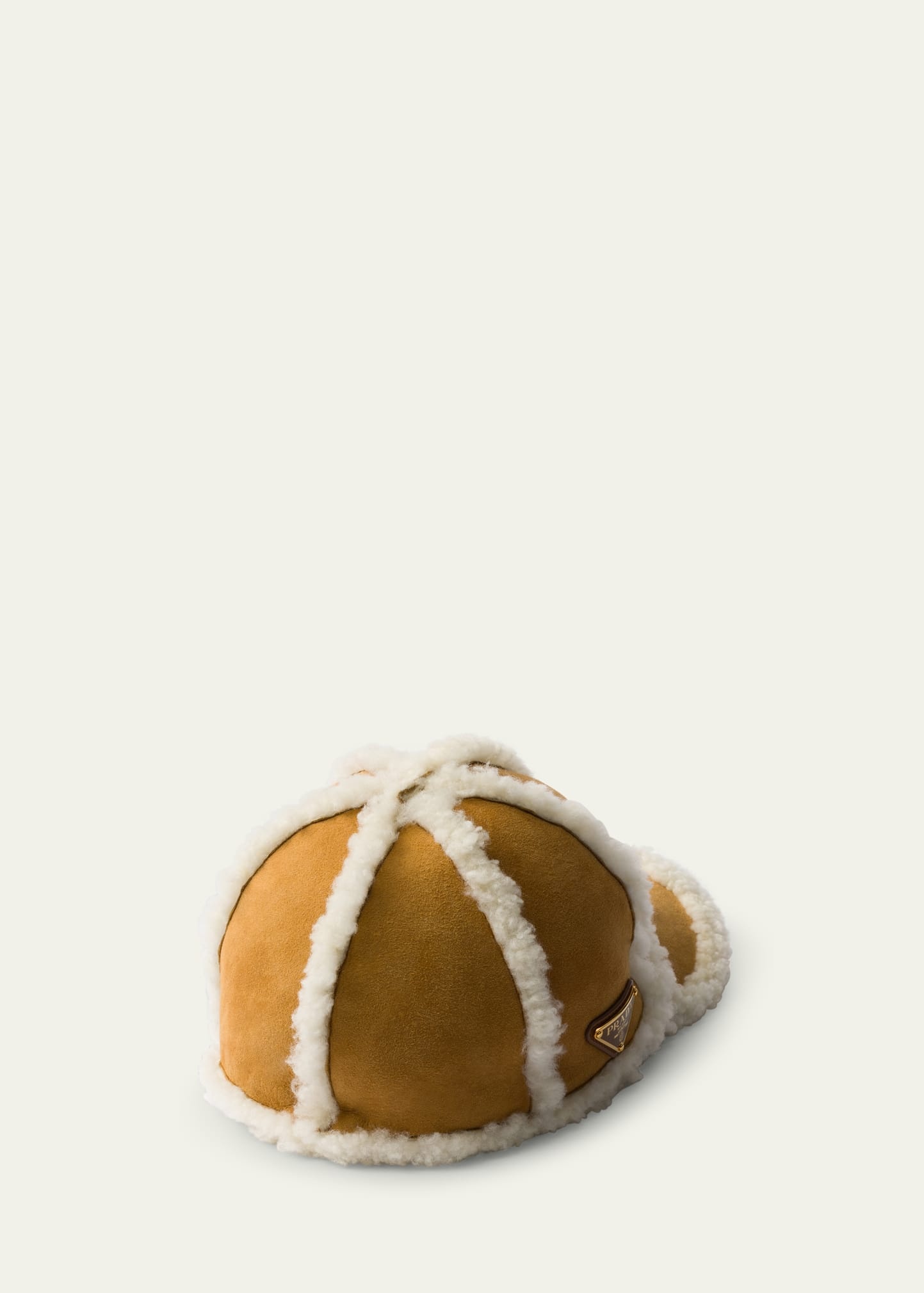 Suede & Lamb Shearling Baseball Cap - 2