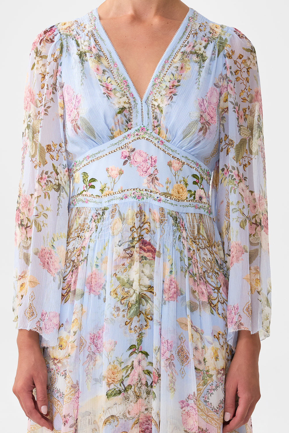 FLARED SLEEVE DRESS - 6