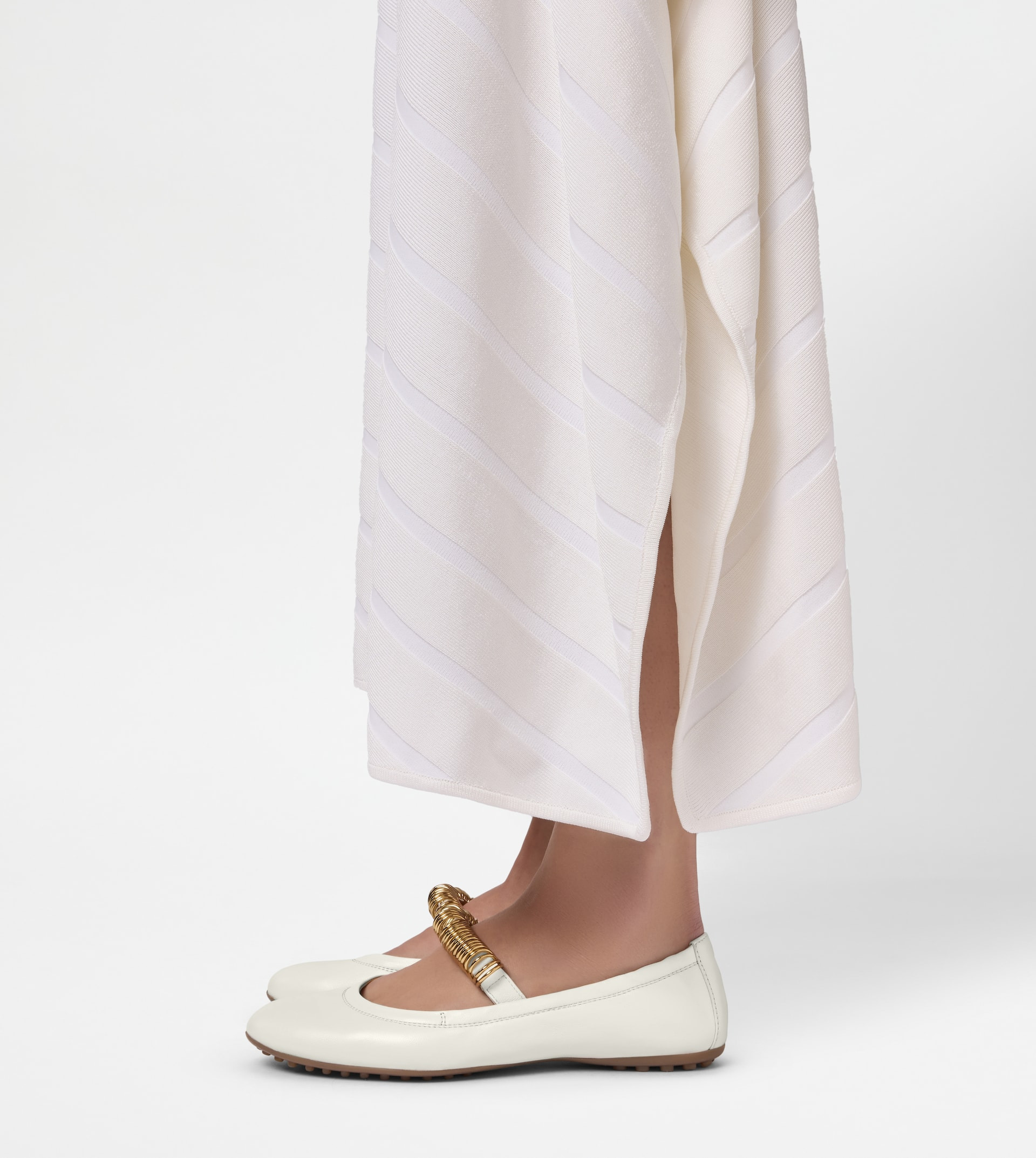 BALLERINAS IN LEATHER - WHITE - 7