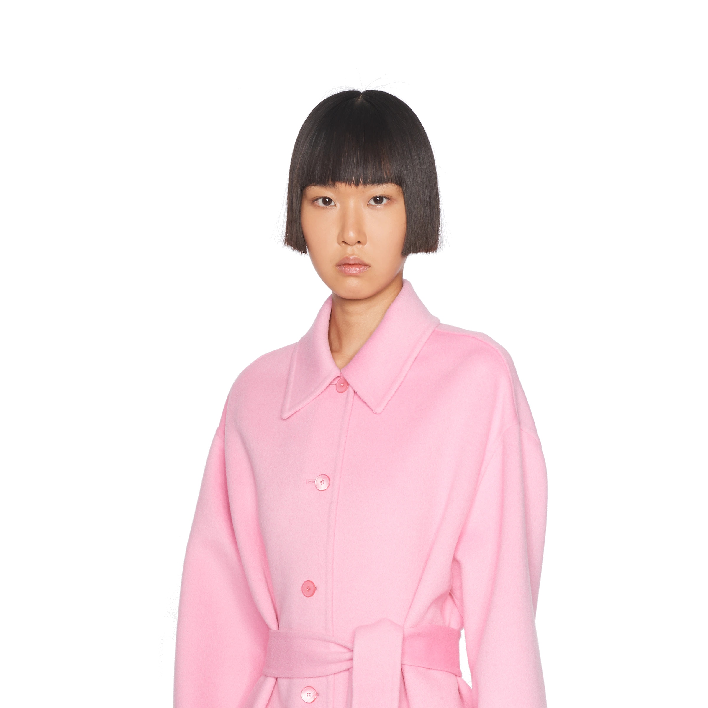 Single-breasted cashgora coat - 5