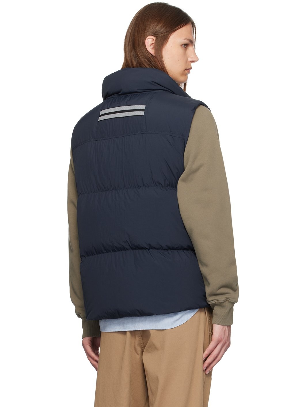 Navy Lawrence Puffer Down Vest - 3