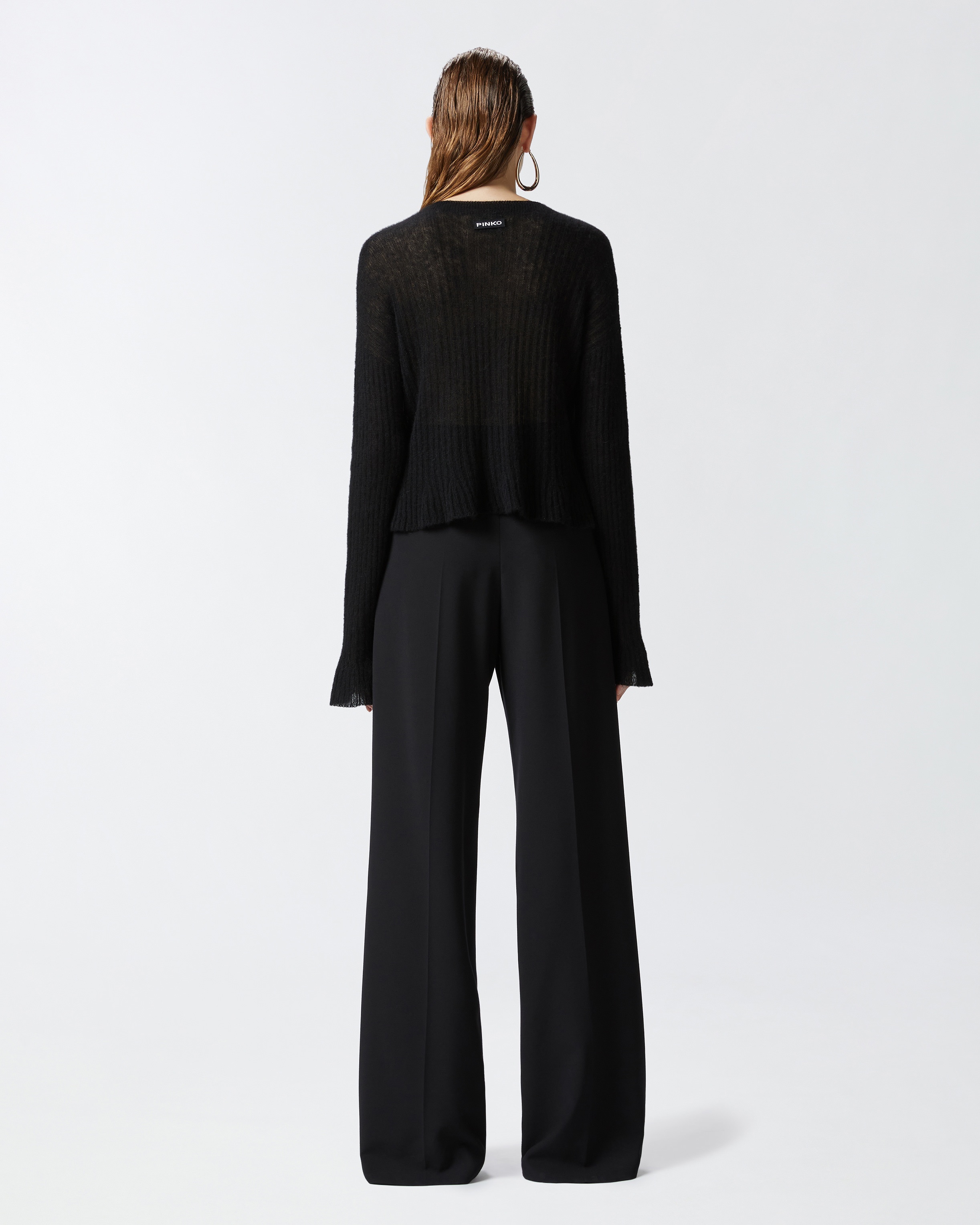 VEIL-LIKE ALPACA AND SILK SWEATER - 4
