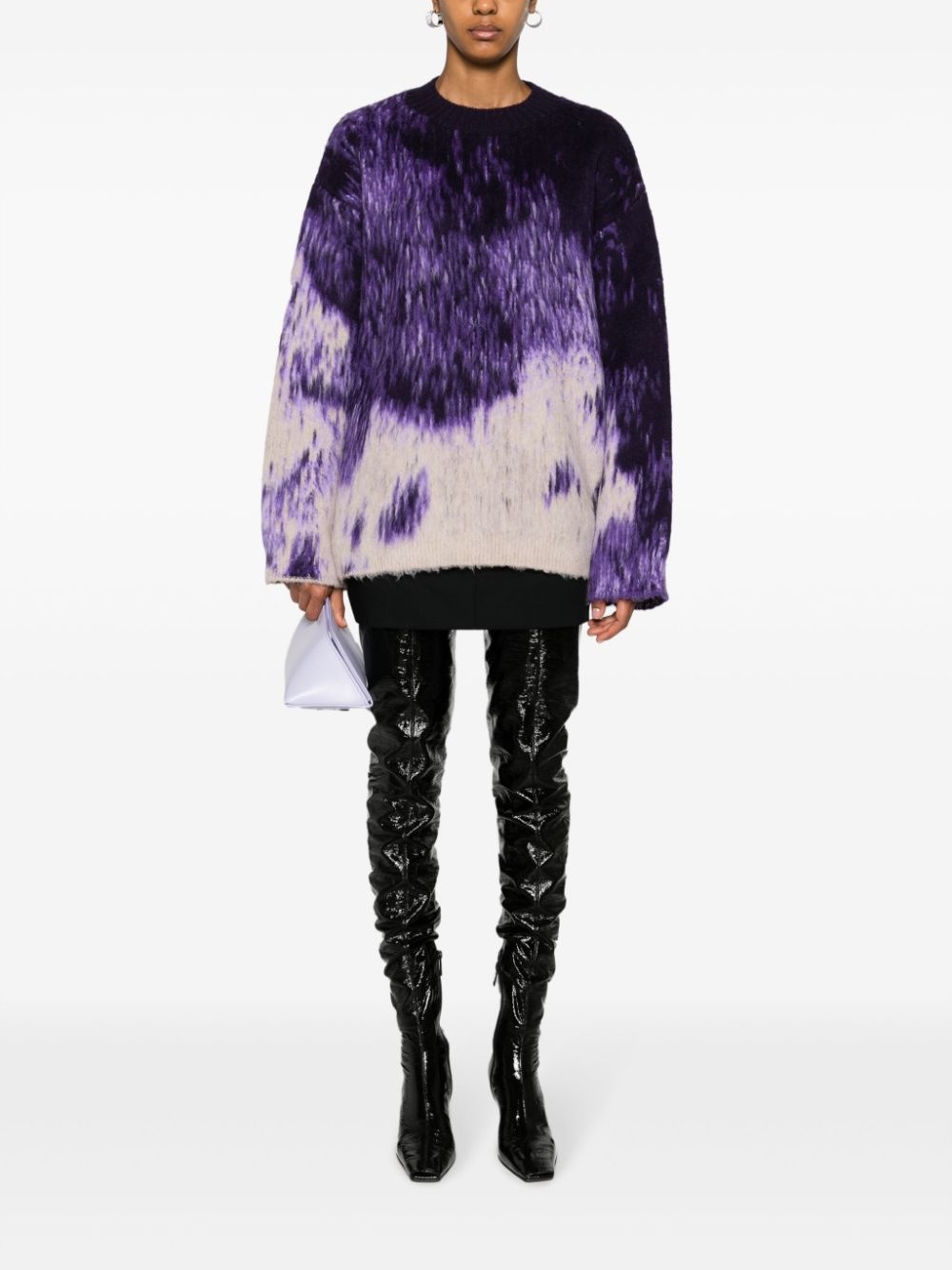 Rundie gradient-effect virgin wool blend jumper - 2