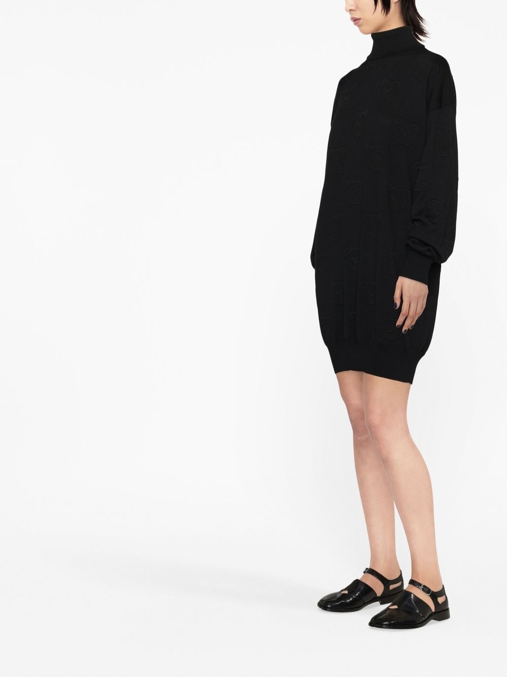 Teddy Bear intarsia-knit mini dress - 3