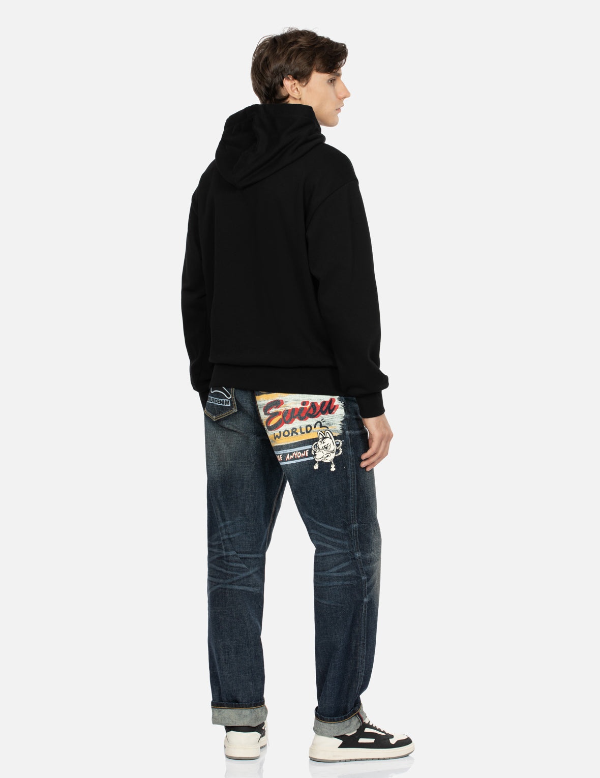 Inari Mask Print Relax Fit Denim Jeans - 3