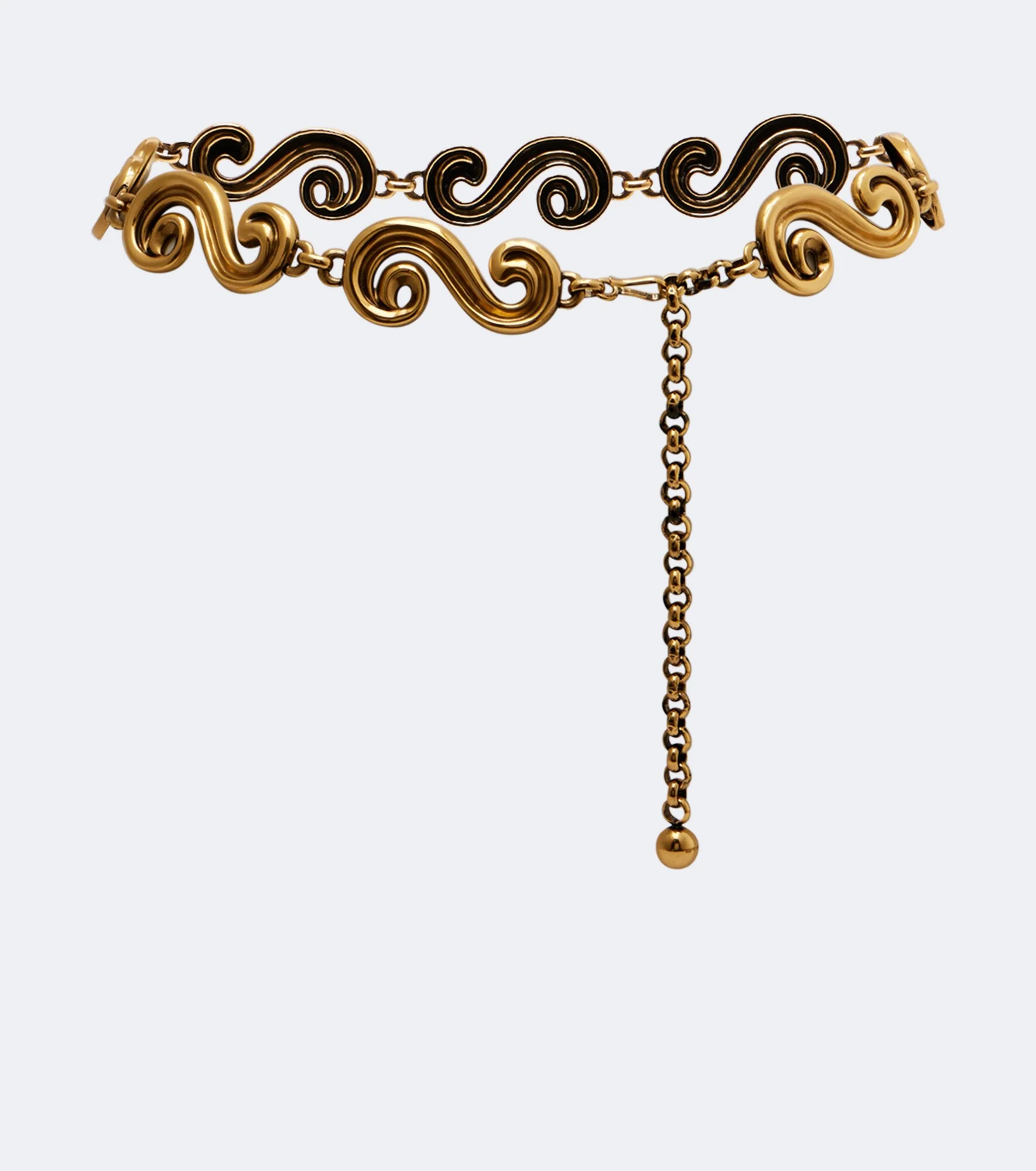 Embellished chain belt - 1