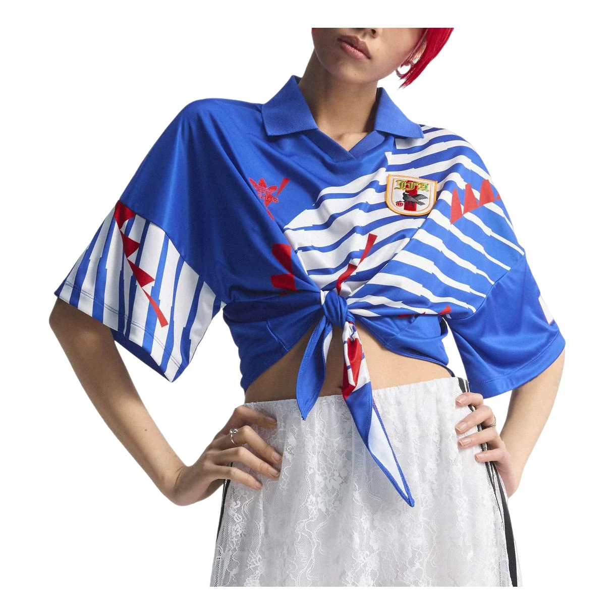 (WMNS) adidas Japan Reconstructed Bringback Jersey 'White Power Blue' KE2291 - 1