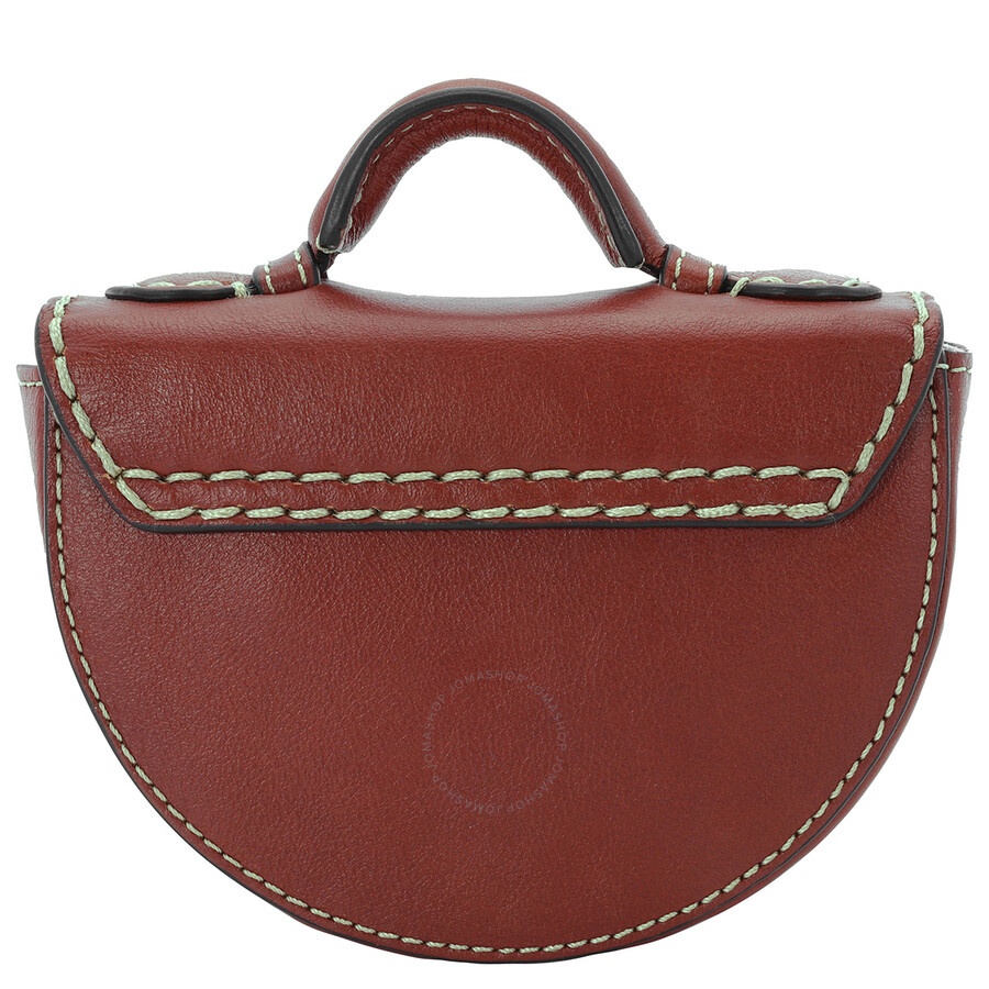 Chloe Sepia Brown Ladies Edith Nano Saddle Bag - 4