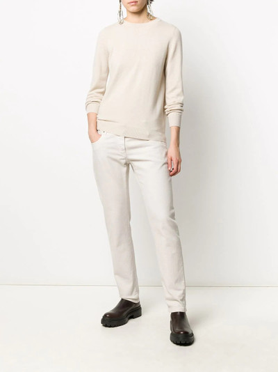 Brunello Cucinelli crew neck knitted jumper outlook