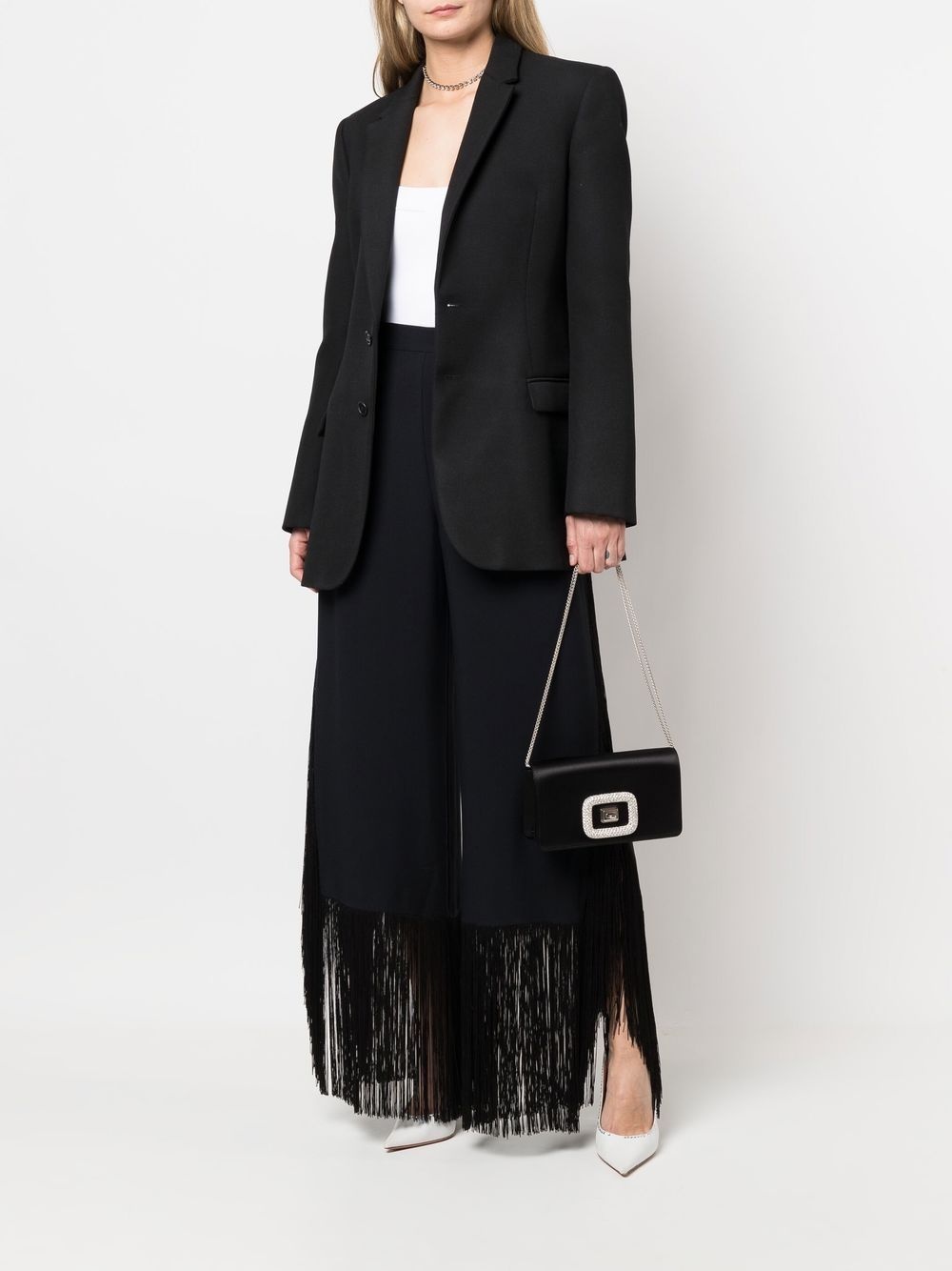 crystal-embellished clutch bag - 2