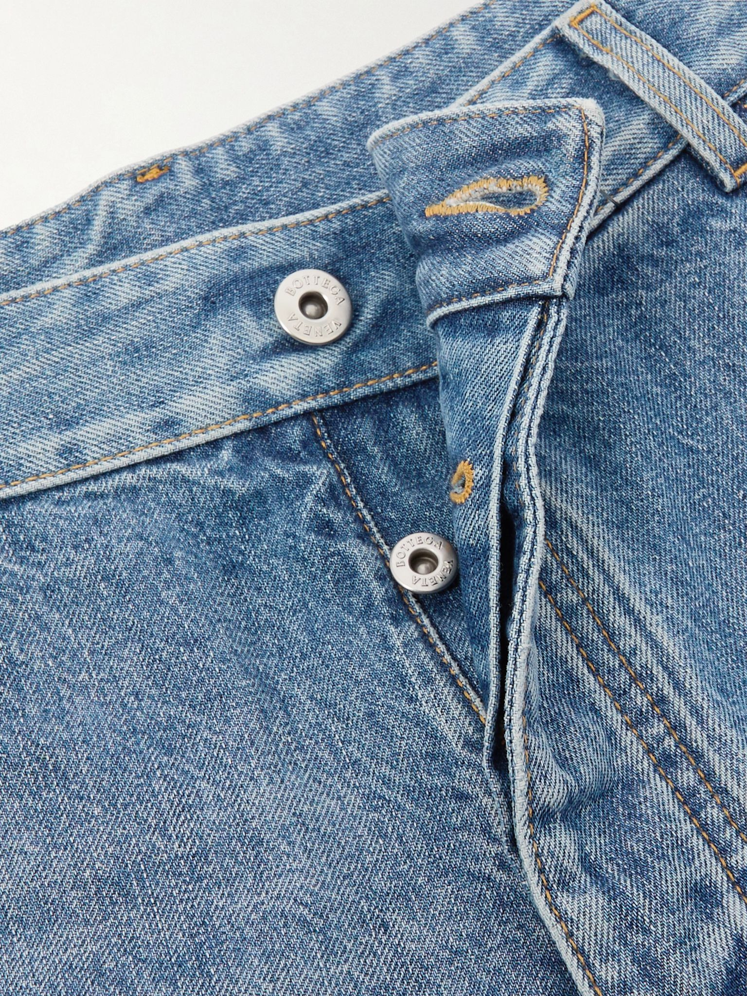 Cropped high-rise straight-leg jeans Mid denim - 5