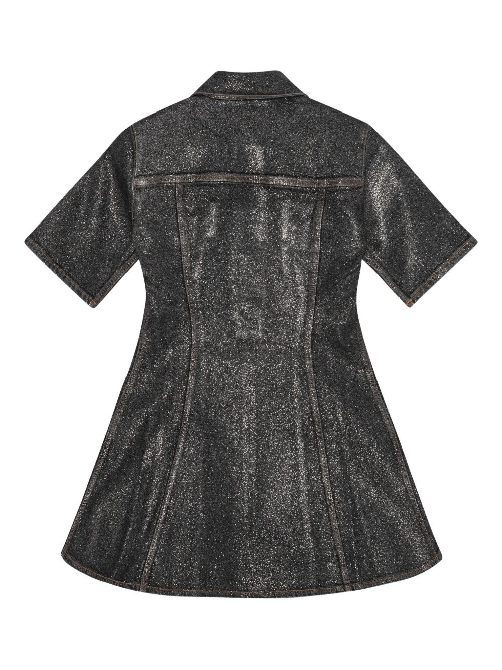 denim mini dress - 6