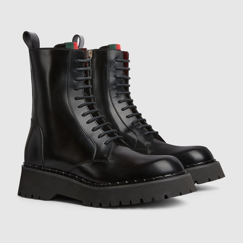 GUCCI Men's boot with Web outlook