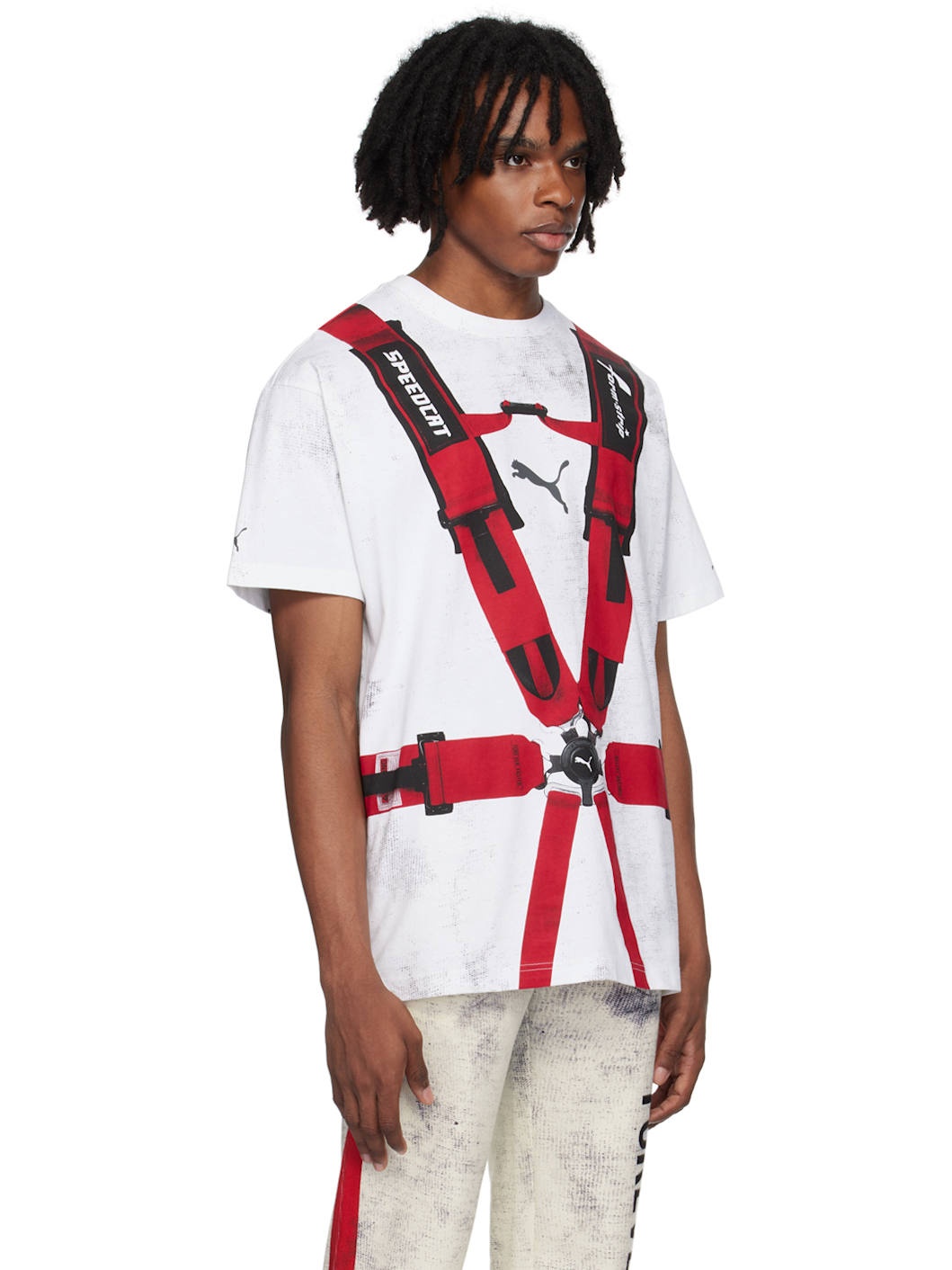 White A$AP Rocky Edition Seatbelt T-Shirt - 2