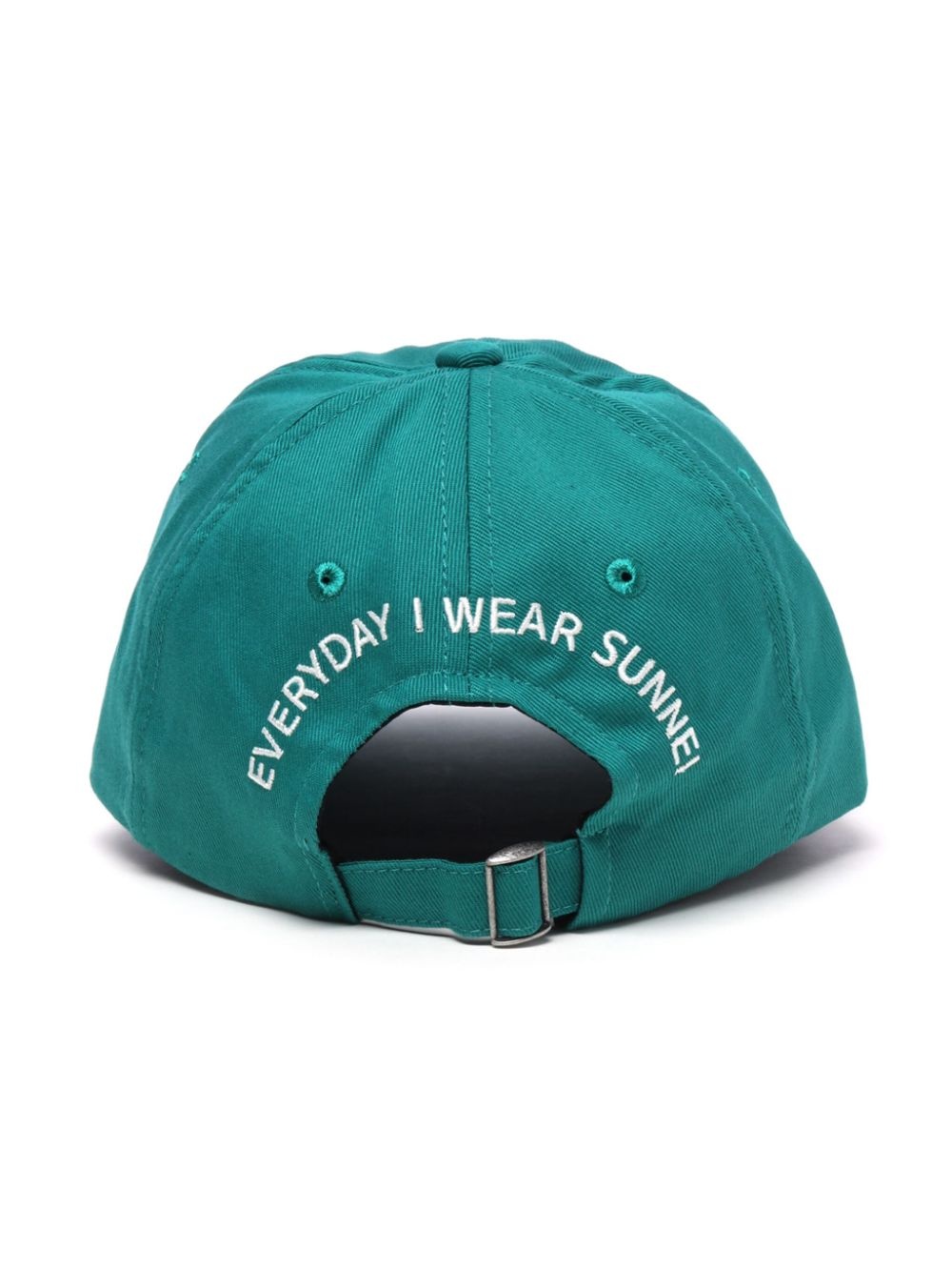 slogan-embroidered baseball cap - 3