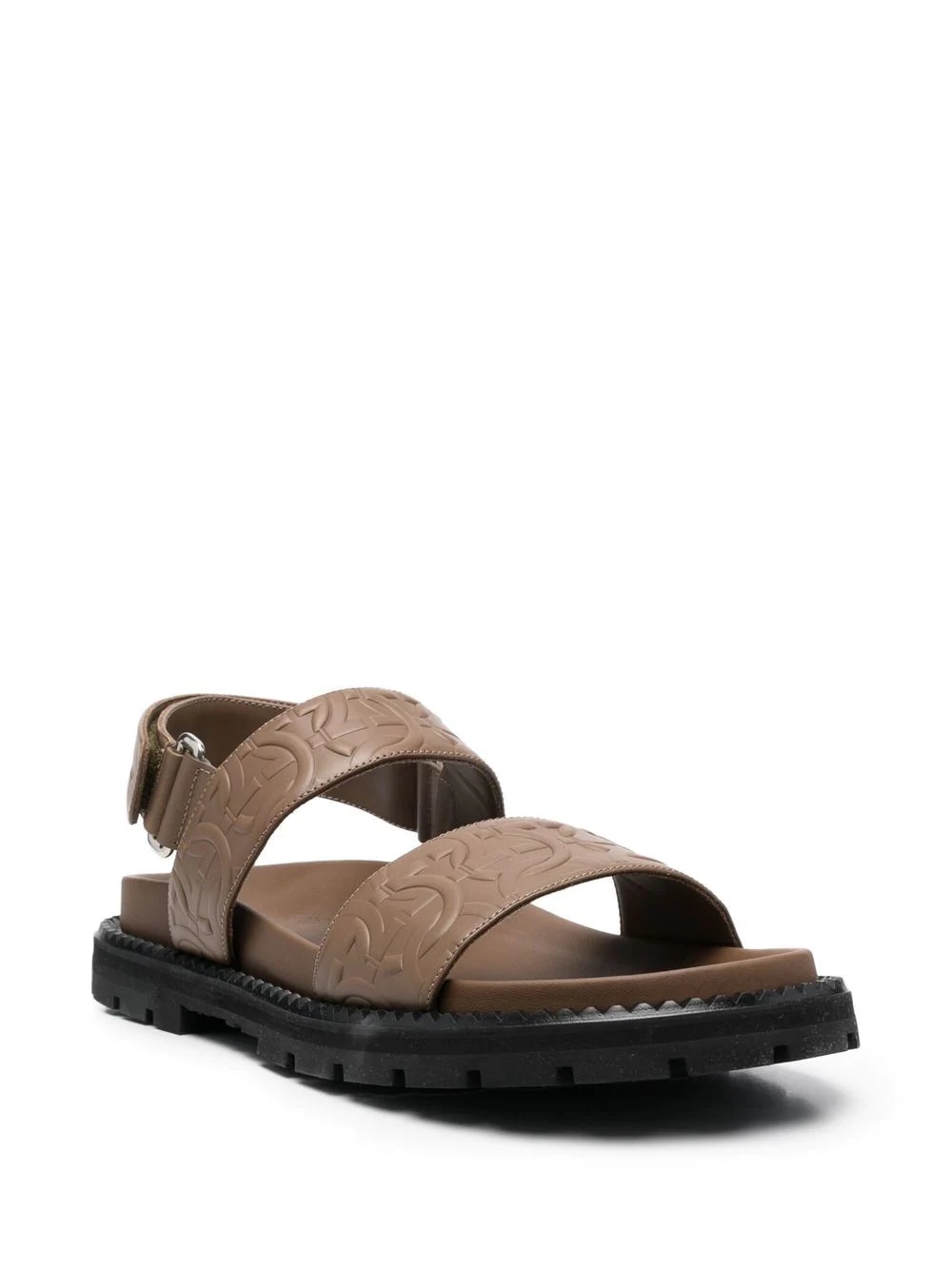 Gancini debossed sandals - 2
