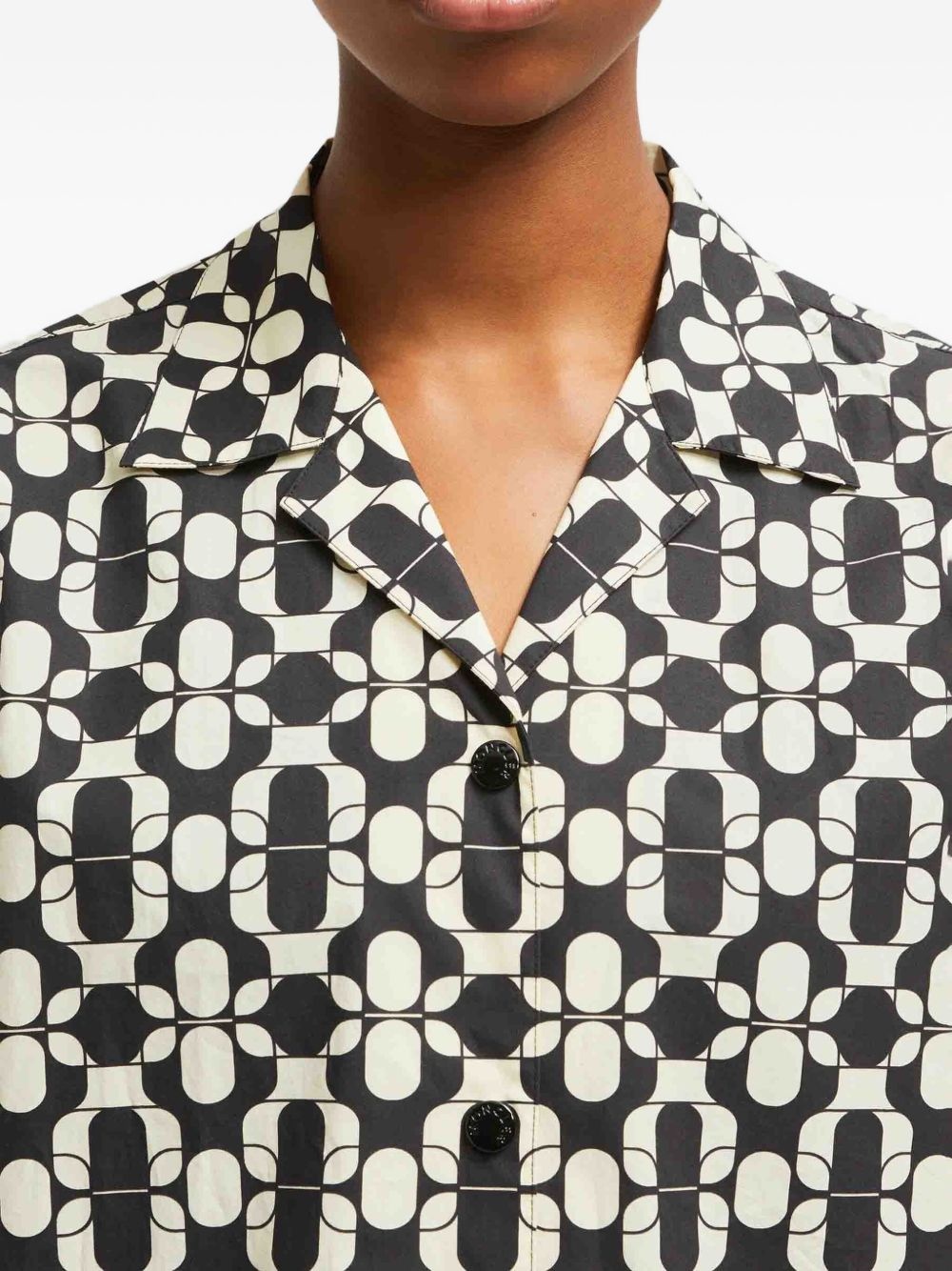 geometric-print cotton shirt - 5