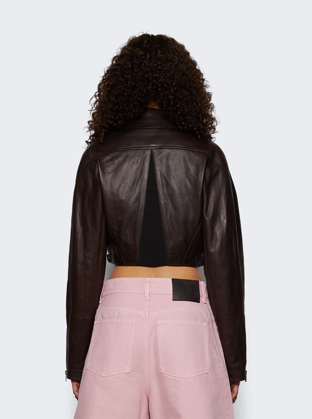Crop Biker Jacket Ebene - 4