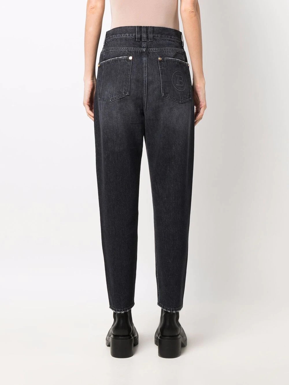 low-rise boyfriend jeans - 4