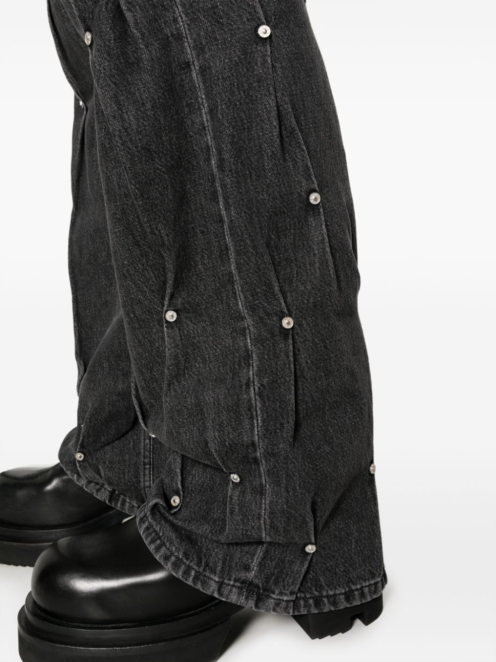 Multi-Rivet straight-leg jeans - 5