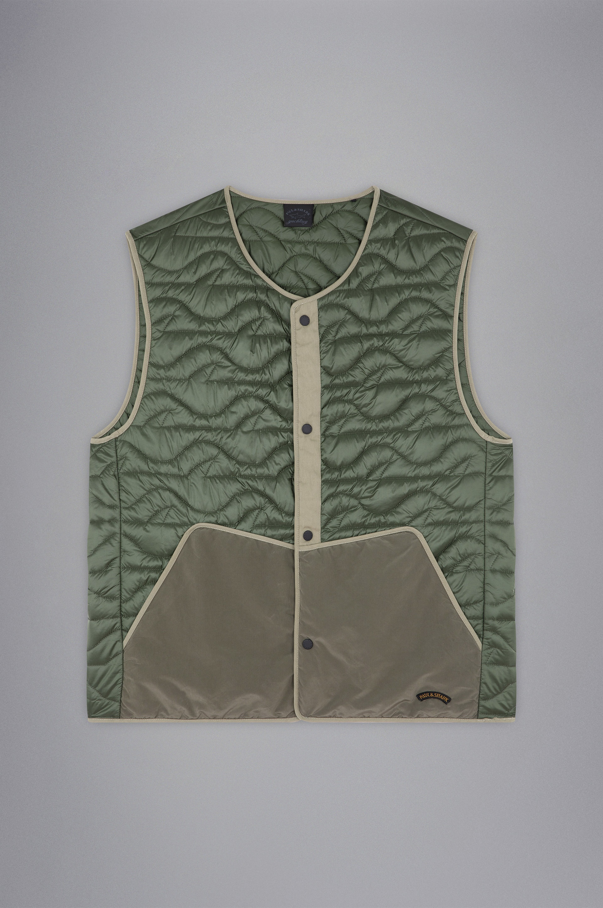 SHARK QUILTED GILET - 1