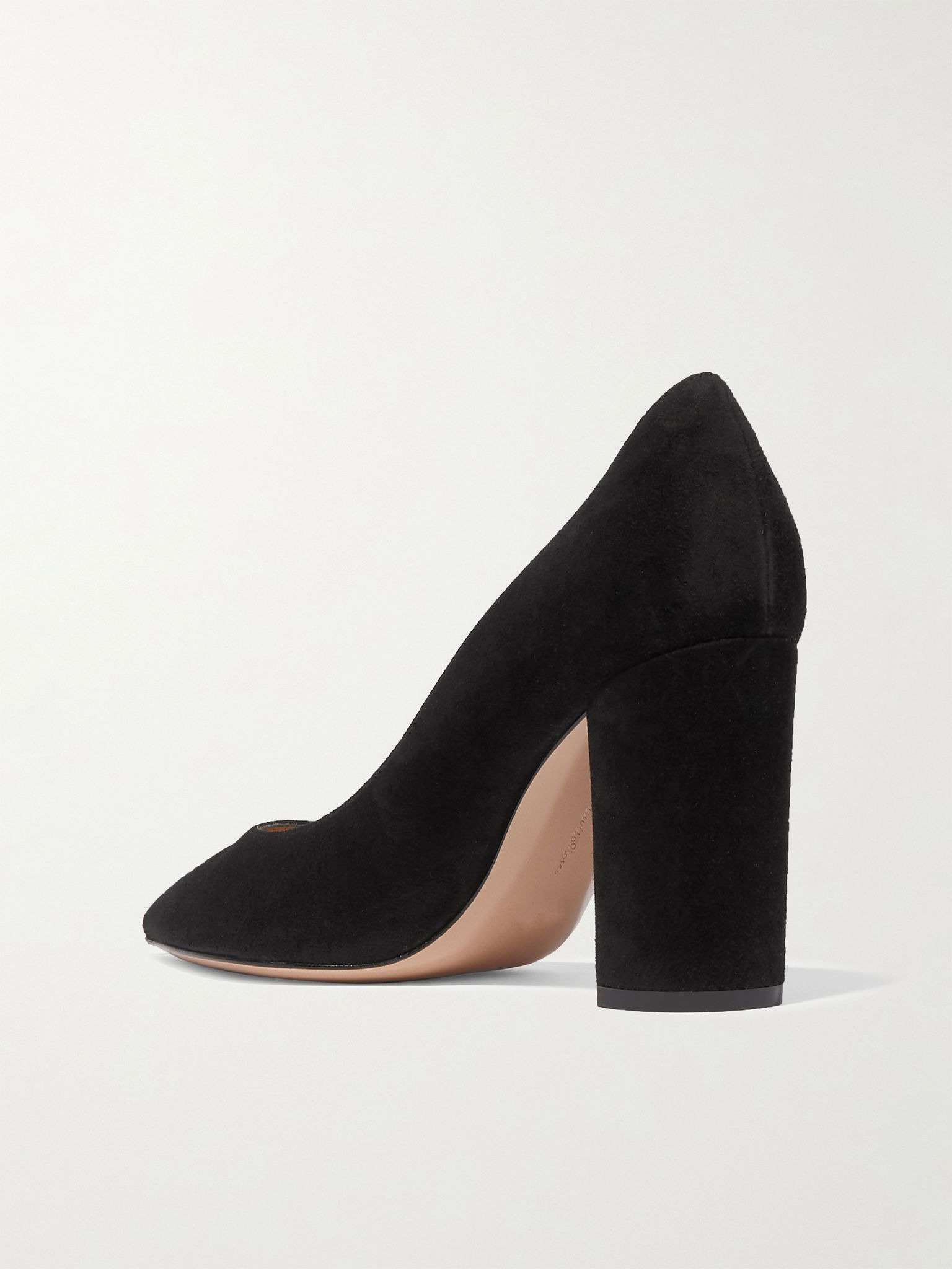 Piper 85 suede pumps Black - 3