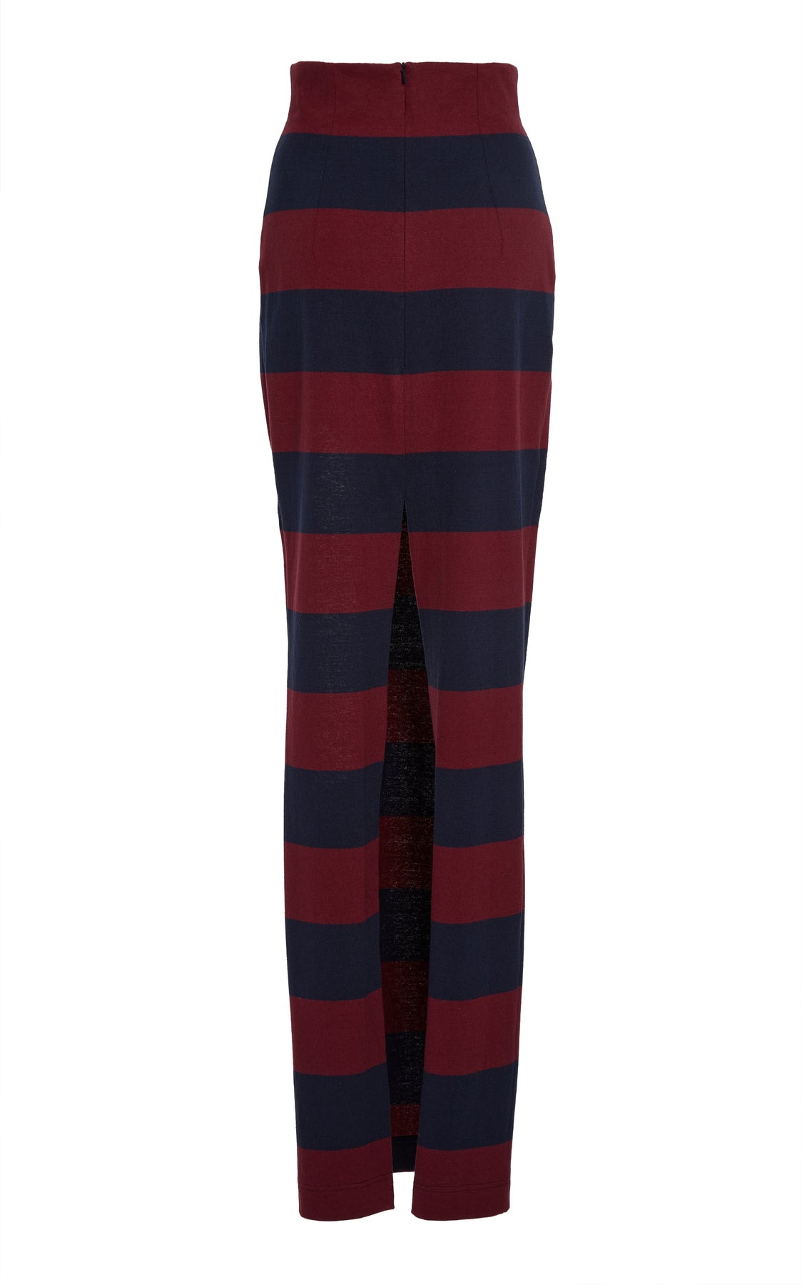 PENCIL SKIRT WITH CUT OUT BURGUNDY NAVY - 11