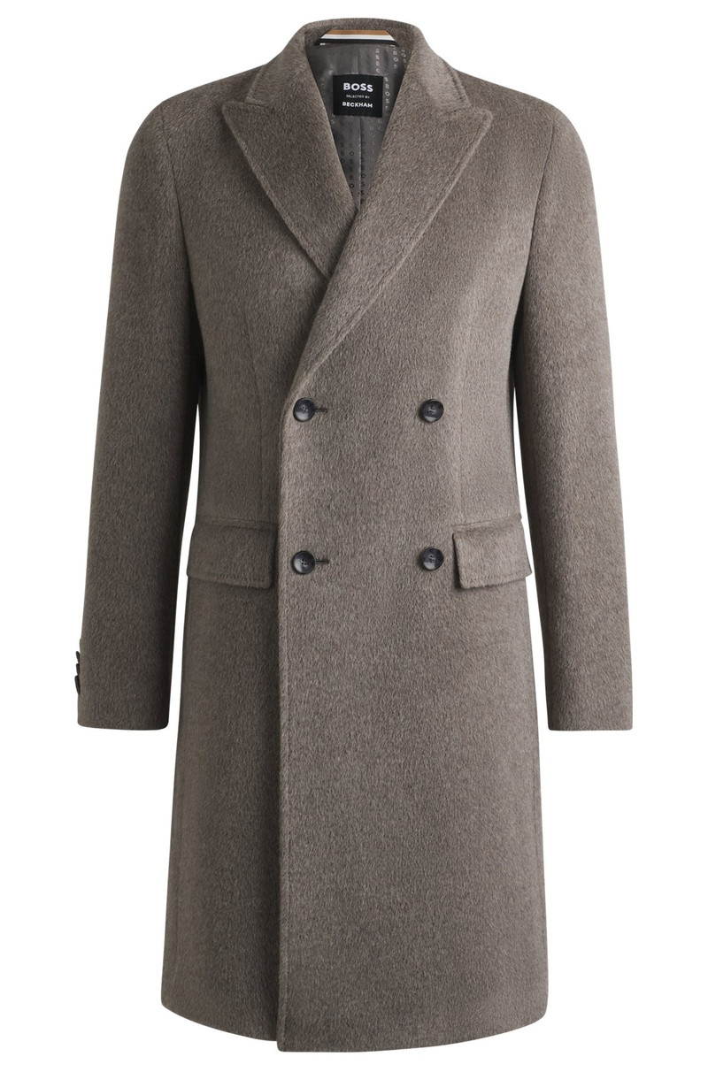 BOSS SELECTED BY BECKHAM ALPACA-BLEND COAT 1