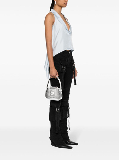 Blumarine crystal-B leather tote bag outlook