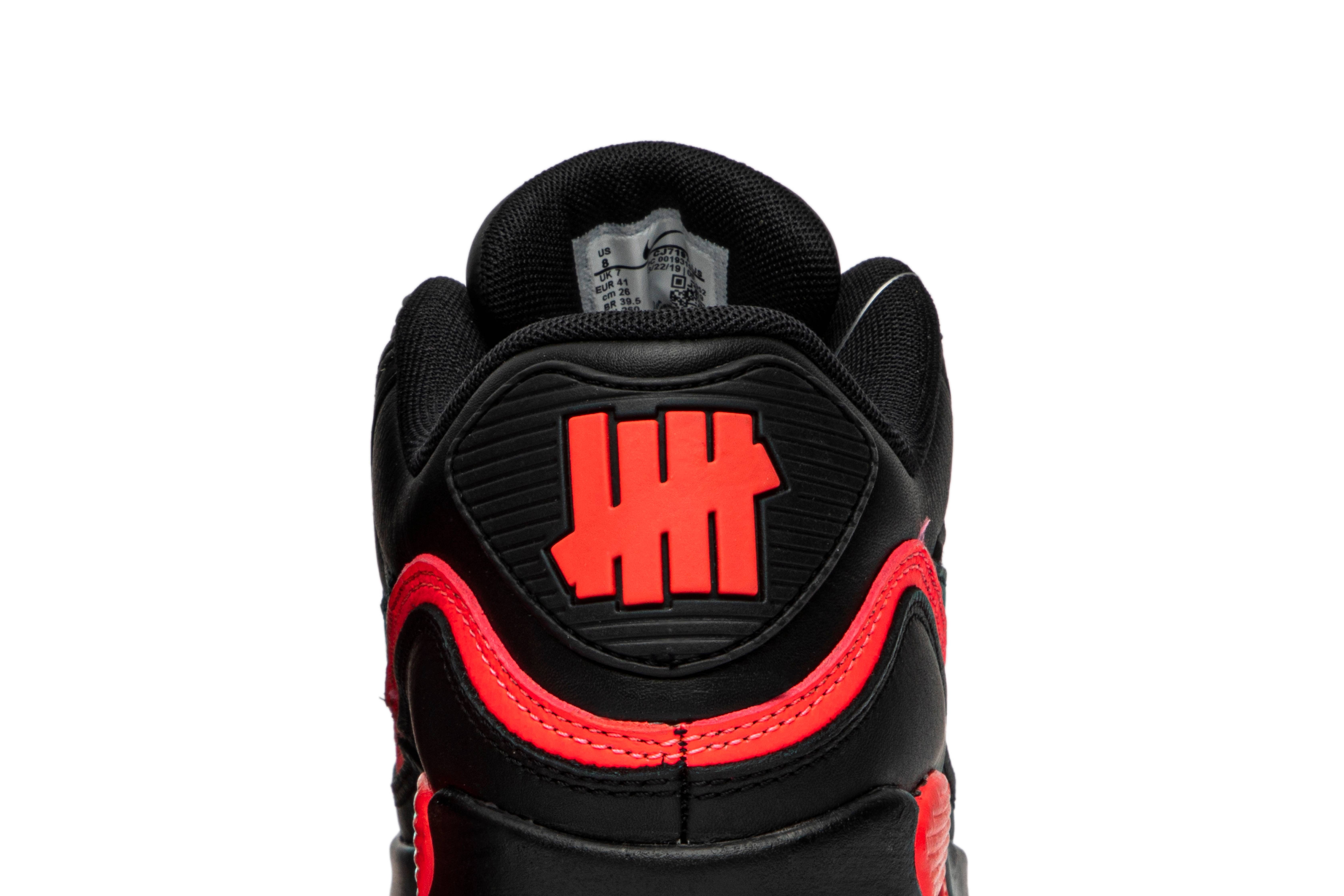 Nike Undefeated x Air Max 90 'Black Solar Red' | goat