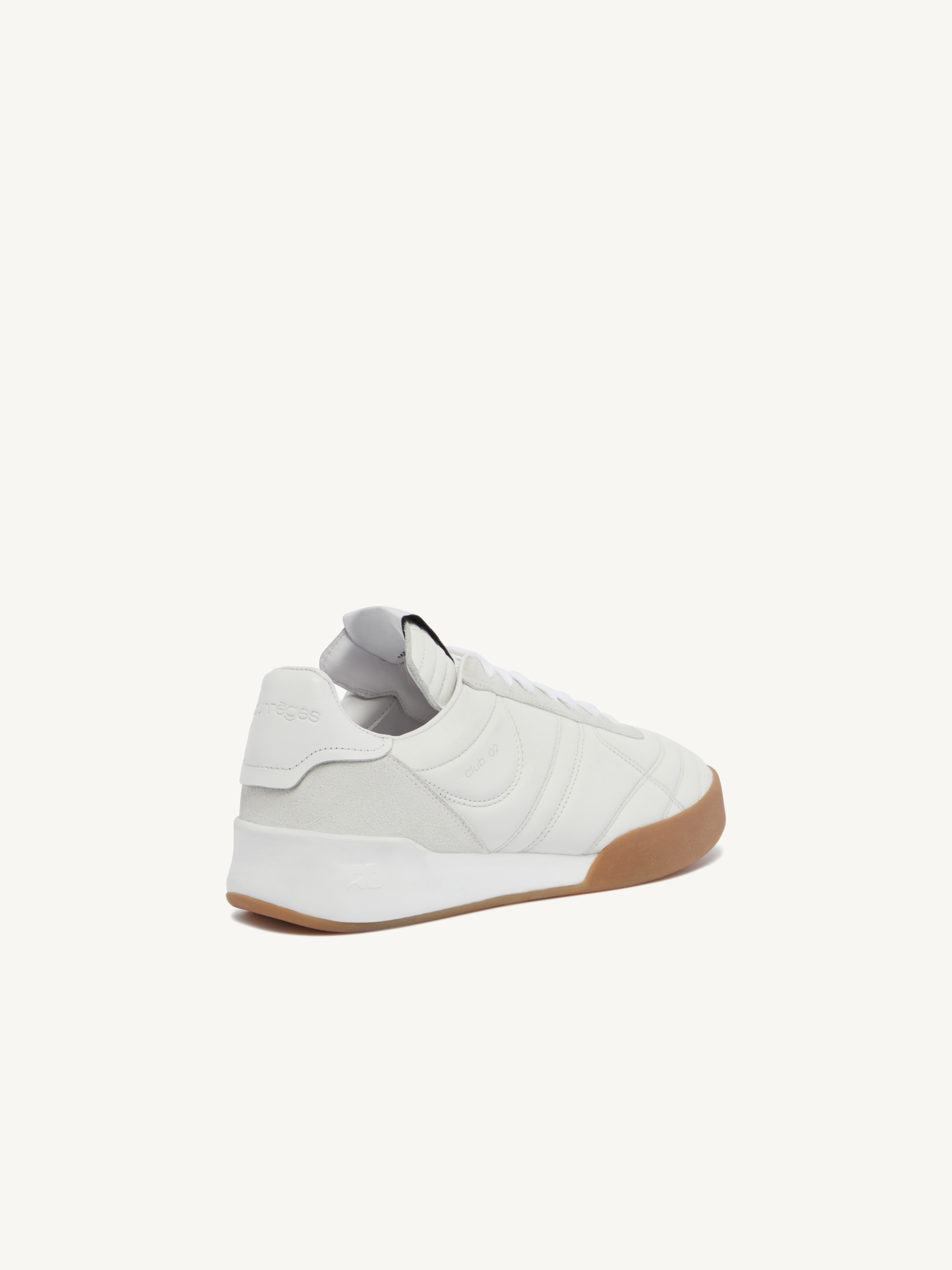 courrèges CLUB 02 LEATHER SNEAKERS | REVERSIBLE
