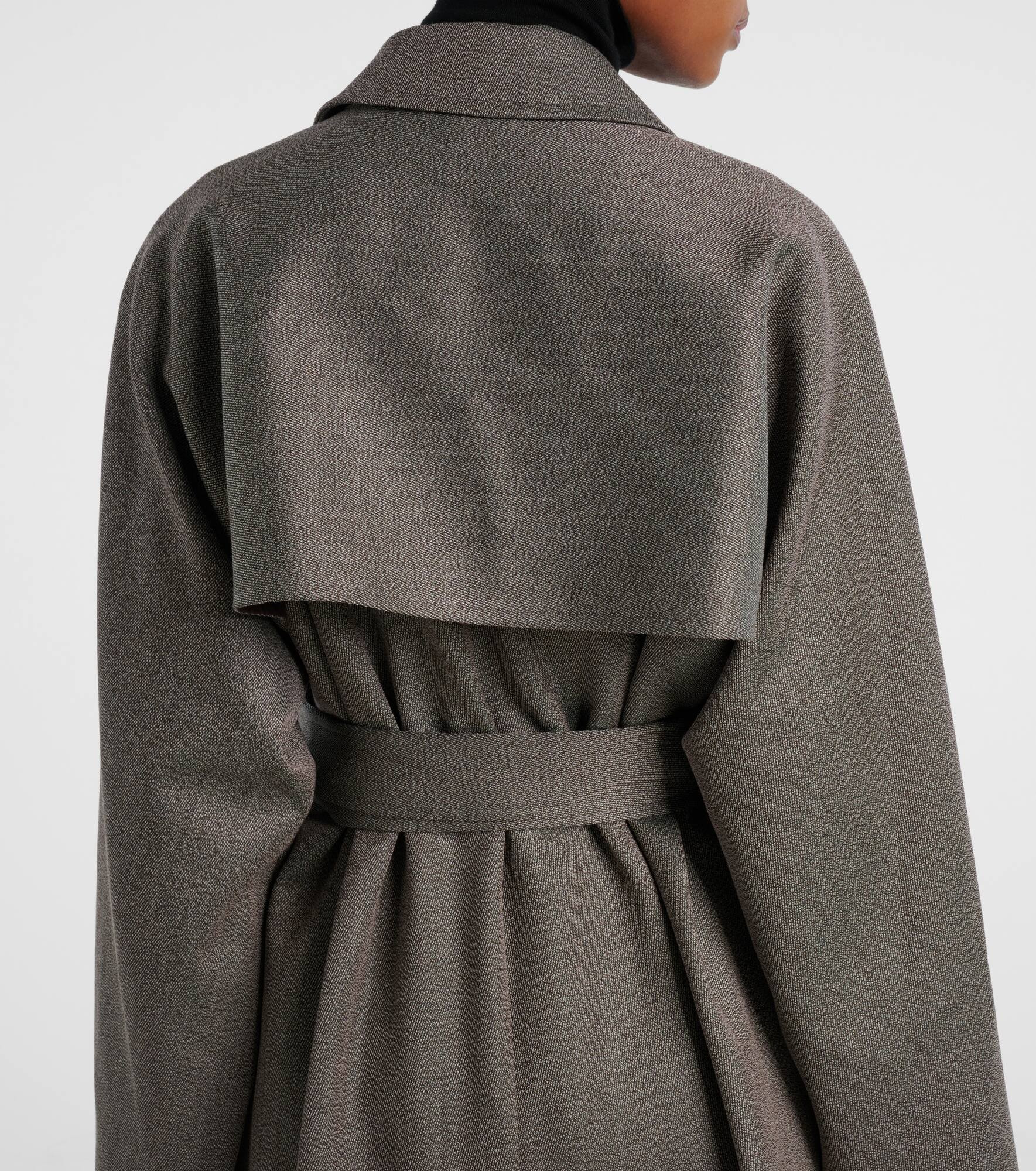 Rhydian virgin wool gabardine trench coat - 7